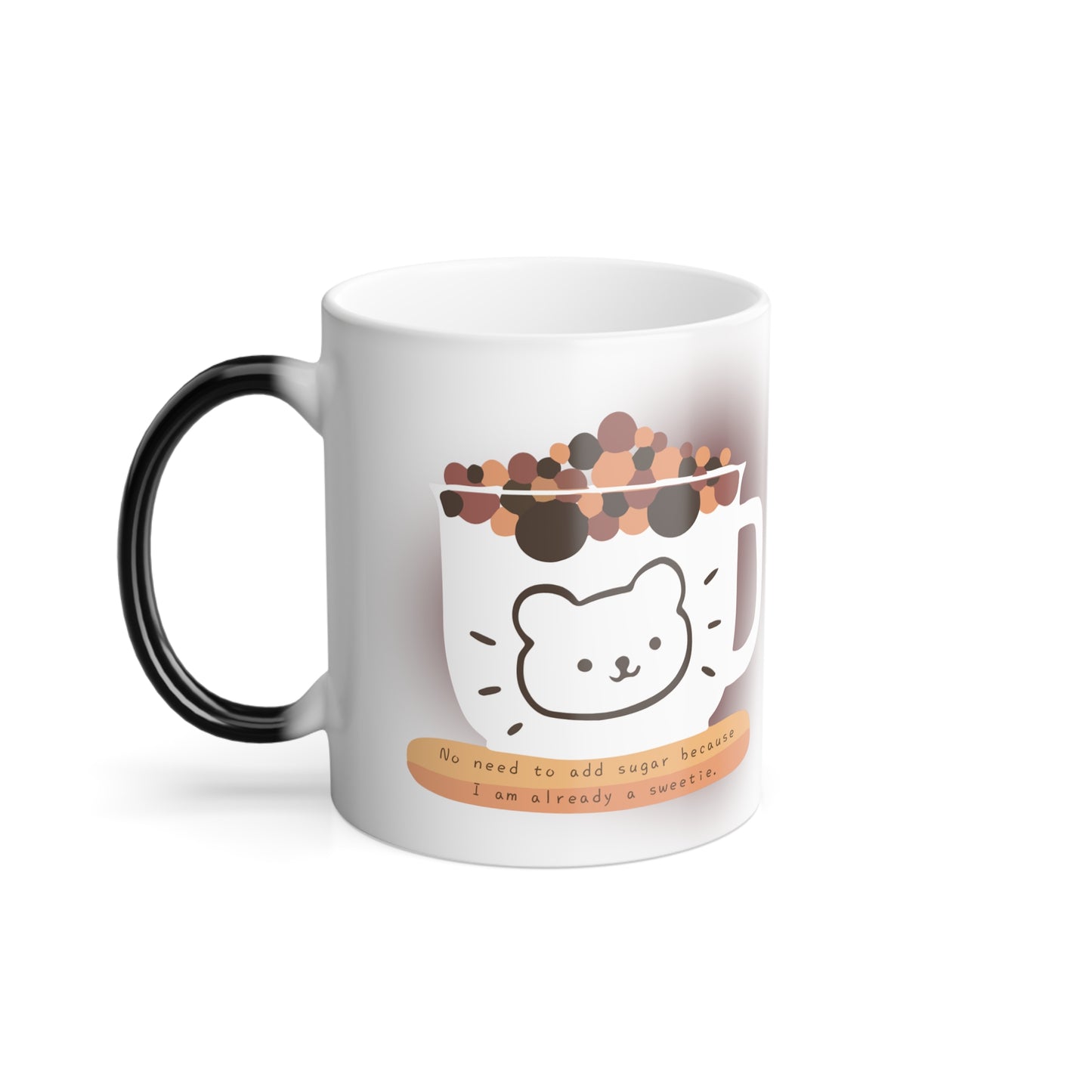 No Need to Add Sugar 11oz Color Heat Changing Mug Chinese Characters