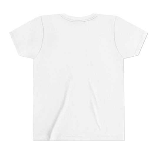 Cute Cat Youth Tee with Sparkling Eyes and Chinese Idioms— Kawaii Kids T-Shirt