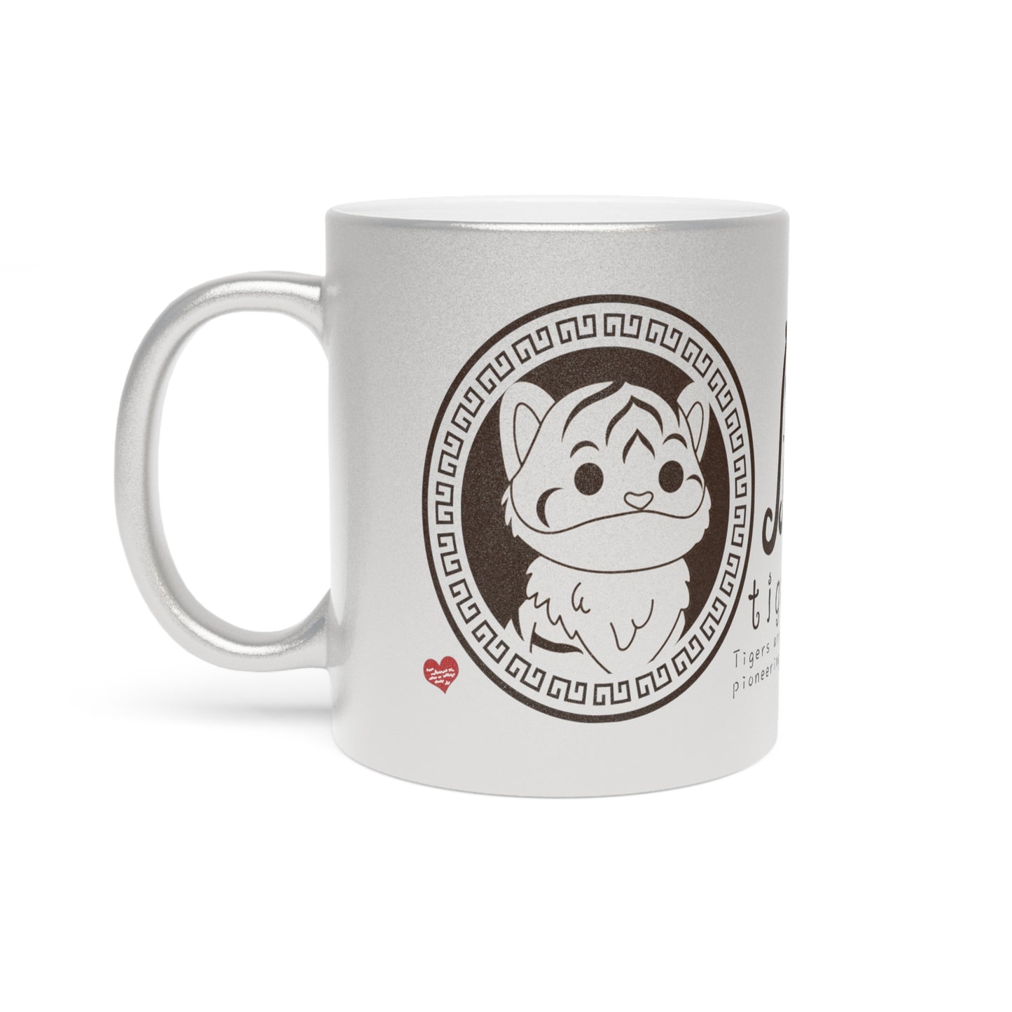 Chinese Zodiac Animals and Traits Tiger Metallic Mug (Silver\Gold)