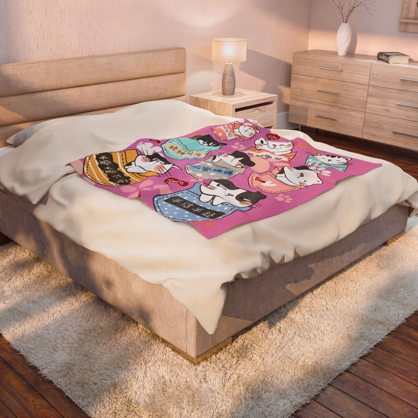 A Bunch of Kitties Blanket 一堆小貓咪 - Multiple Idioms - Blush